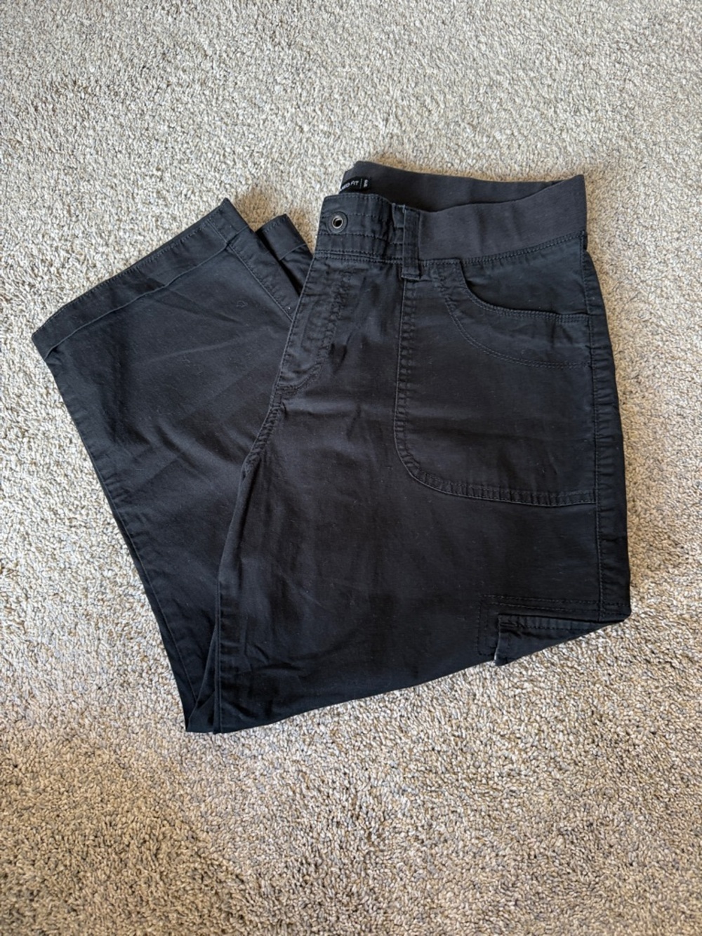 Lee Black Capris Womens Stretch Pull-On